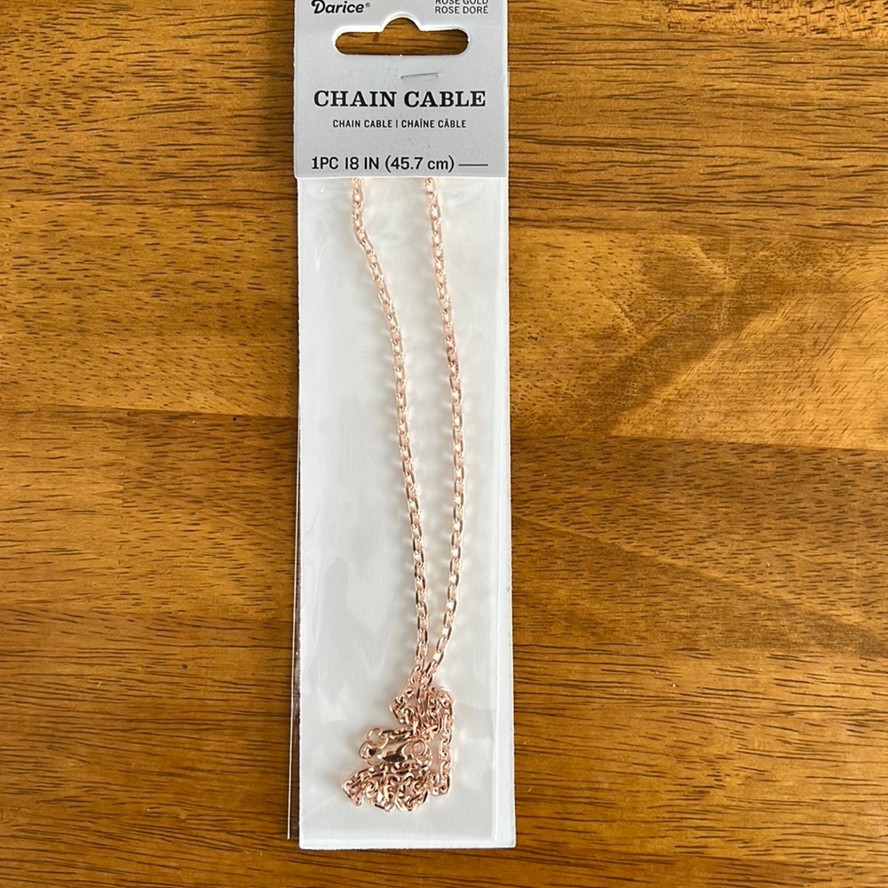 Darice chain cable 2 necklaces